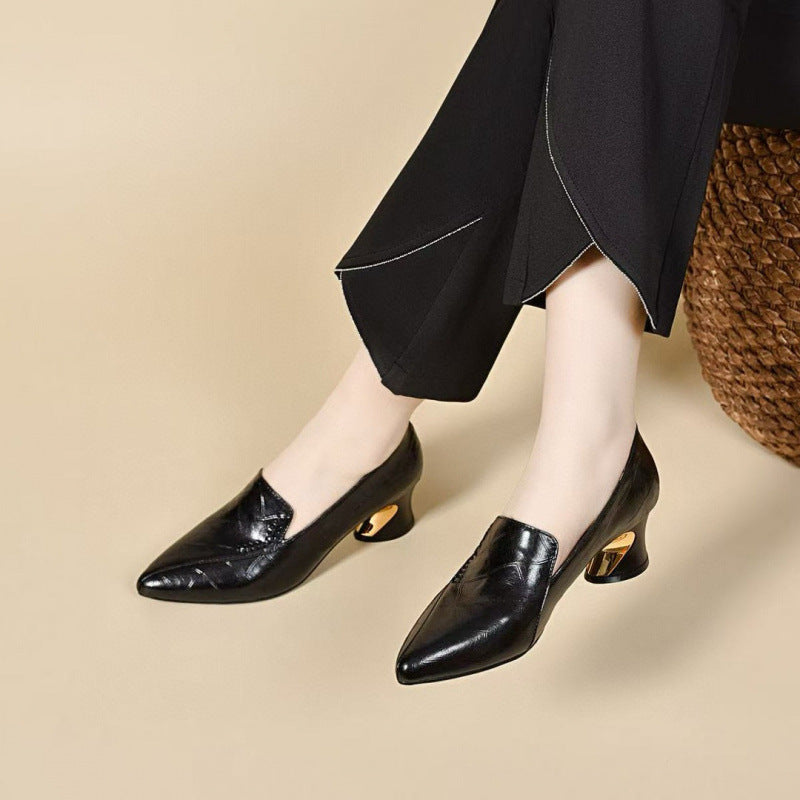 Damen High Heels Elegant Bequem Leder