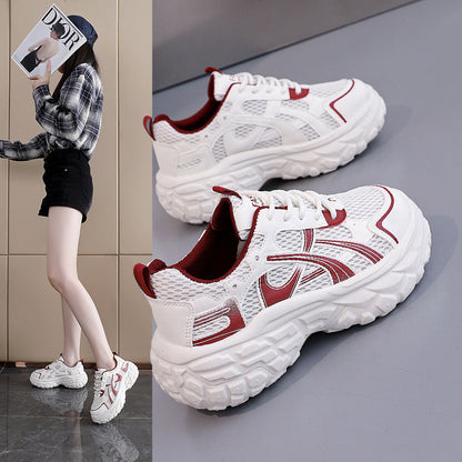 Damen Sneaker Sportlich Chunky Atmungsaktives Mesh Leicht - Norvielle