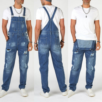 Herren Riss Jeans Used Look Denim Hose