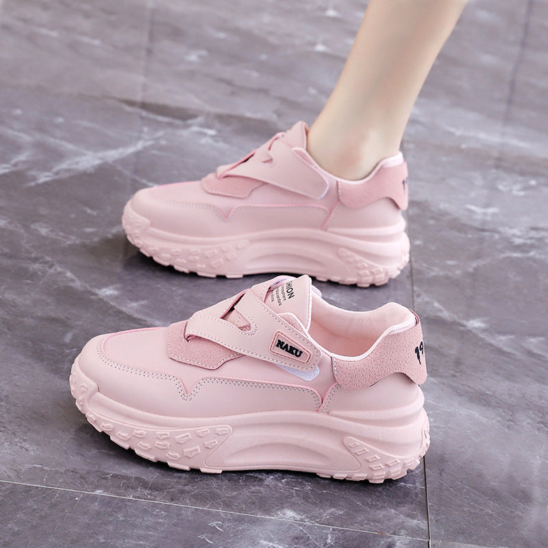 Damen Sneaker Slipper Weich Bequem Klettverschluss