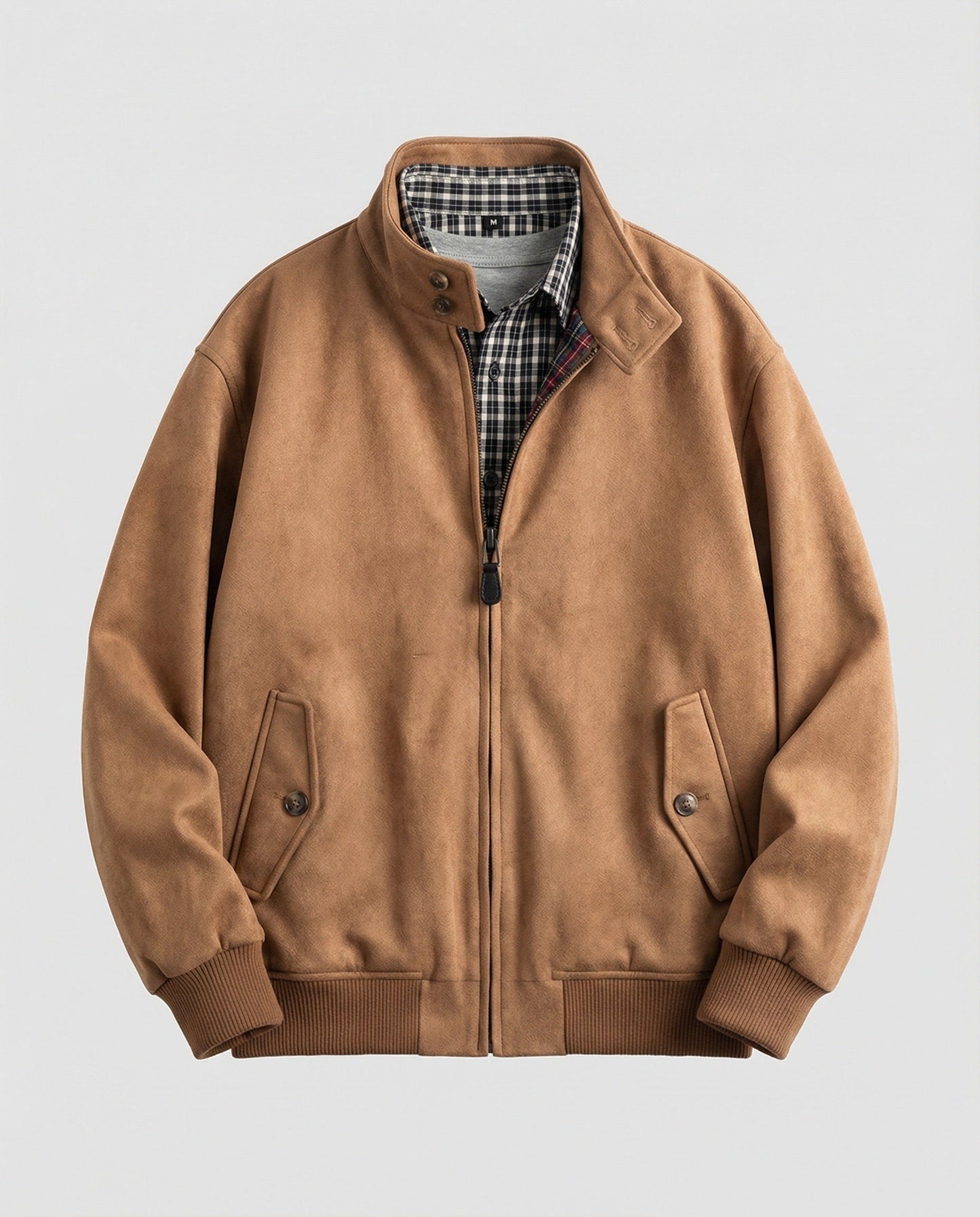 Damen Braun Wildlederjacke Locker Herbst