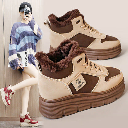 Damen High- Sneaker Kuschelig Sportlich