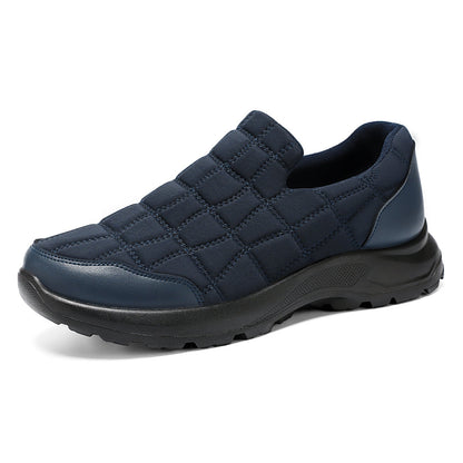 Damen Sneaker Bequem Slip-On Weiches Leder