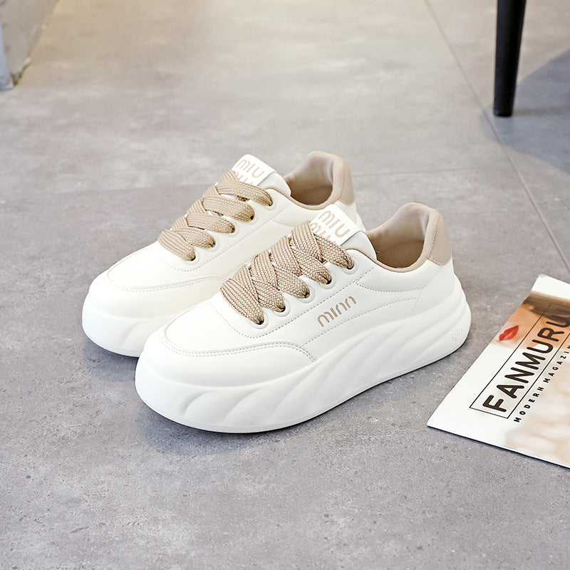 Damen Sneaker Atmungsaktives Mesh Dicke Sohle