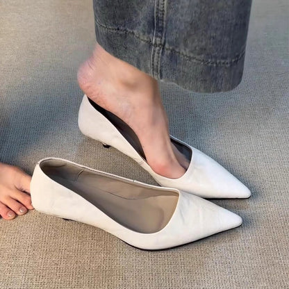Damen Ballerinas Spitz Elastisch Komfortabel