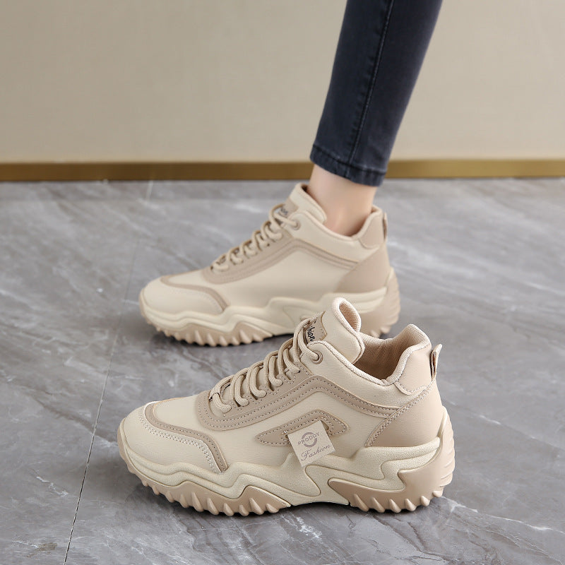 Damen High- Sneaker Sportlich Flexibler Sohle