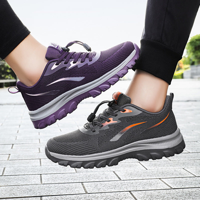 Damen Laufschuhe Atmungsaktiv Schnellschnürung Sport - Norvielle