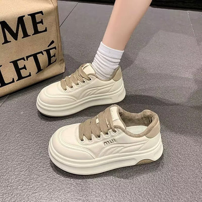 Damen Sneaker Sportlich Hohe Sohle Innovatives Design