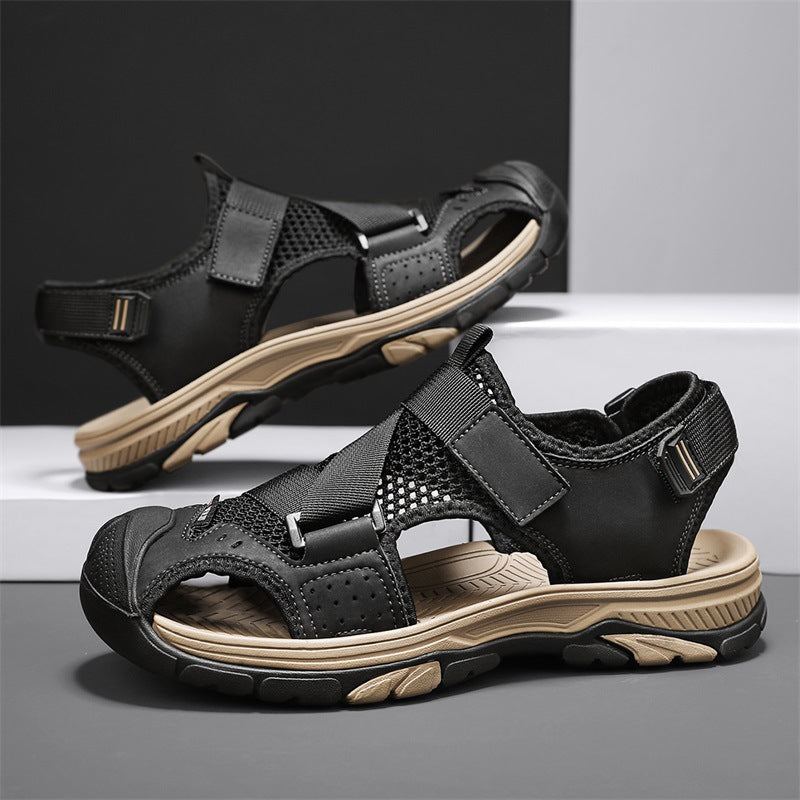 Herren Rutschfeste Sandalen Verstellbar Sommer