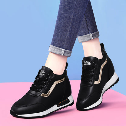Damen Sneaker Plateau Sohle Hoch Modisch