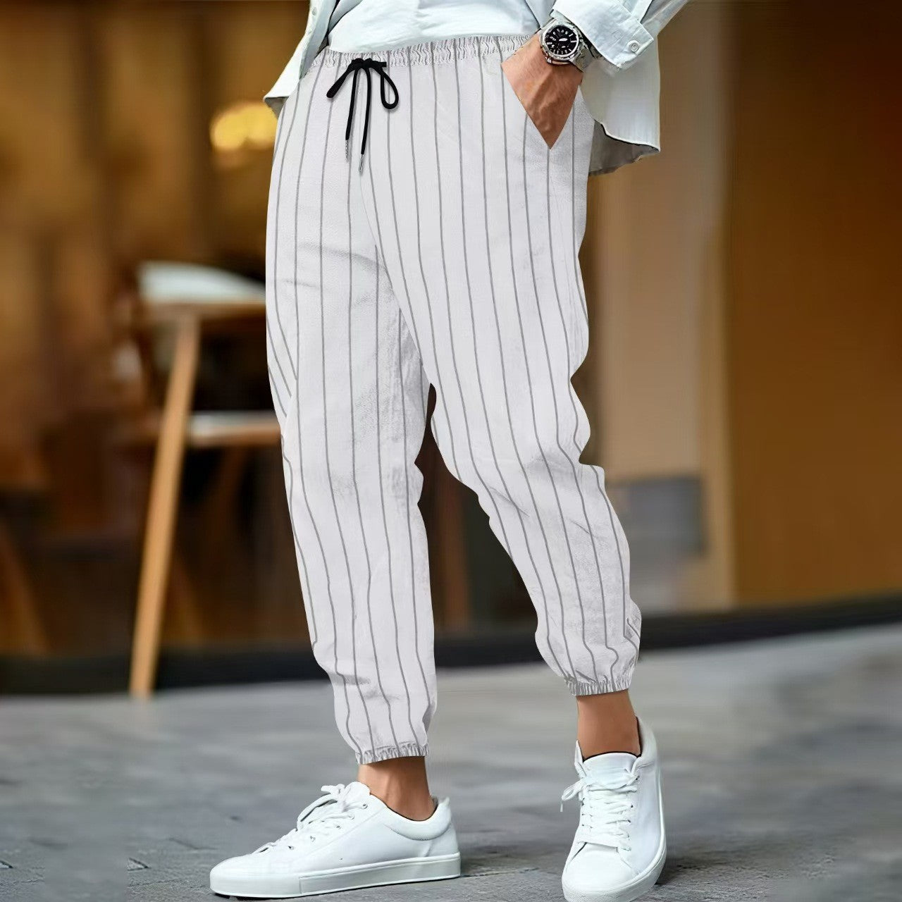 Bequeme Damen Jogginghose Elastischer Bund Slim Fit
