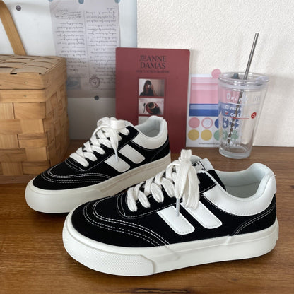 Damen Sneaker Atmungsaktives Mesh Dämpfende Sohle Schwarz - Norvielle