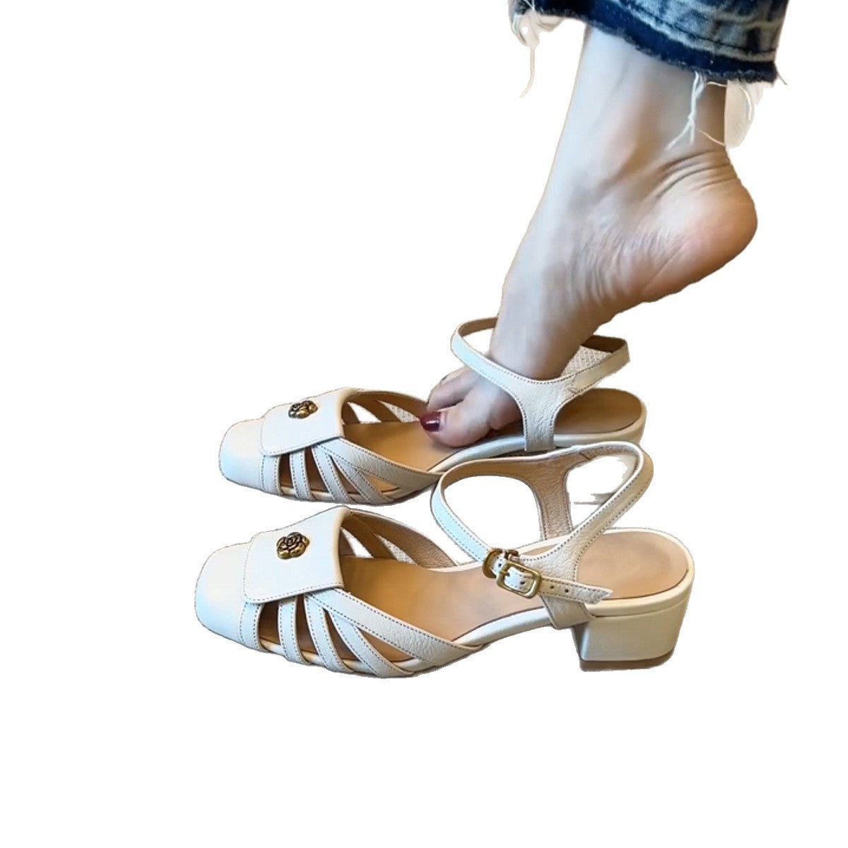 Damen Sandalen Komfortabel mit Applikation