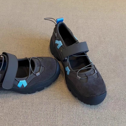 Damen Outdoor-Sandalen Bequem Klettverschluss Rutschfest