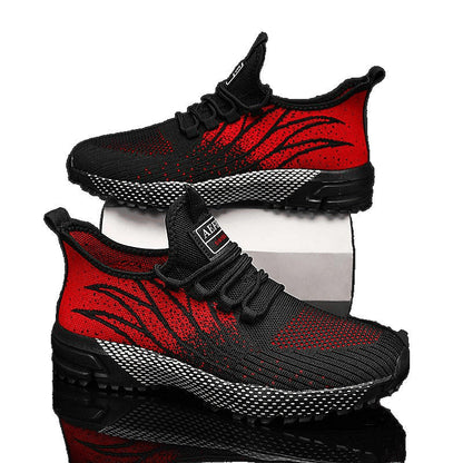 Damen Laufschuhe Sportlich Sneaker Strickdesign