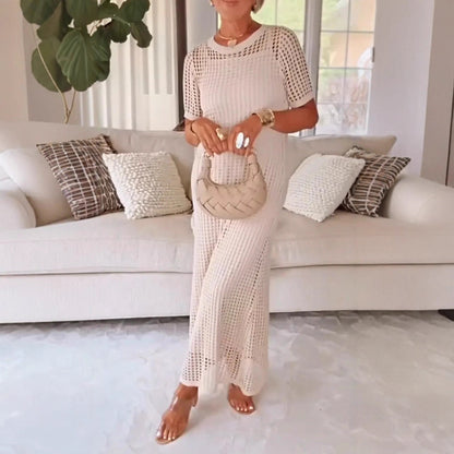 Damen Maxi-Kleid aus Mesh für den Sommer Elegant