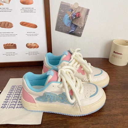 Damen Sneaker Sportlich Schnürsystem