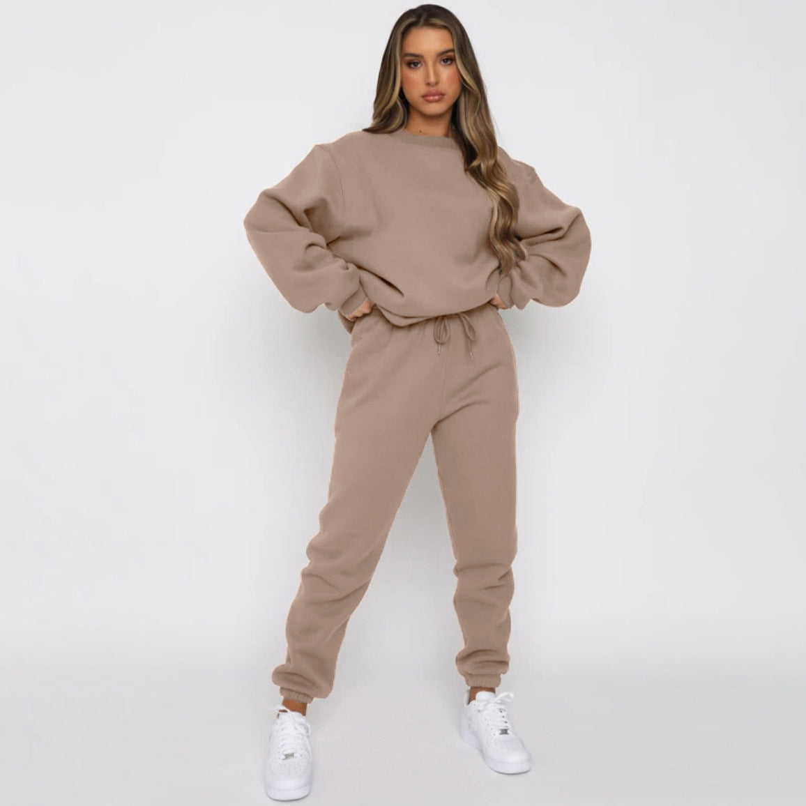 Damen Jogginganzug Sweatshirt Hose Sportlich Bequem