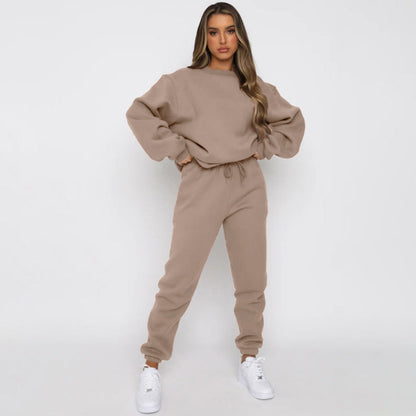 Damen Jogginganzug Sweatshirt Hose Sportlich Bequem