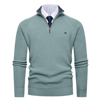 Herren Pullover Modern Stehkragen Reißverschluss