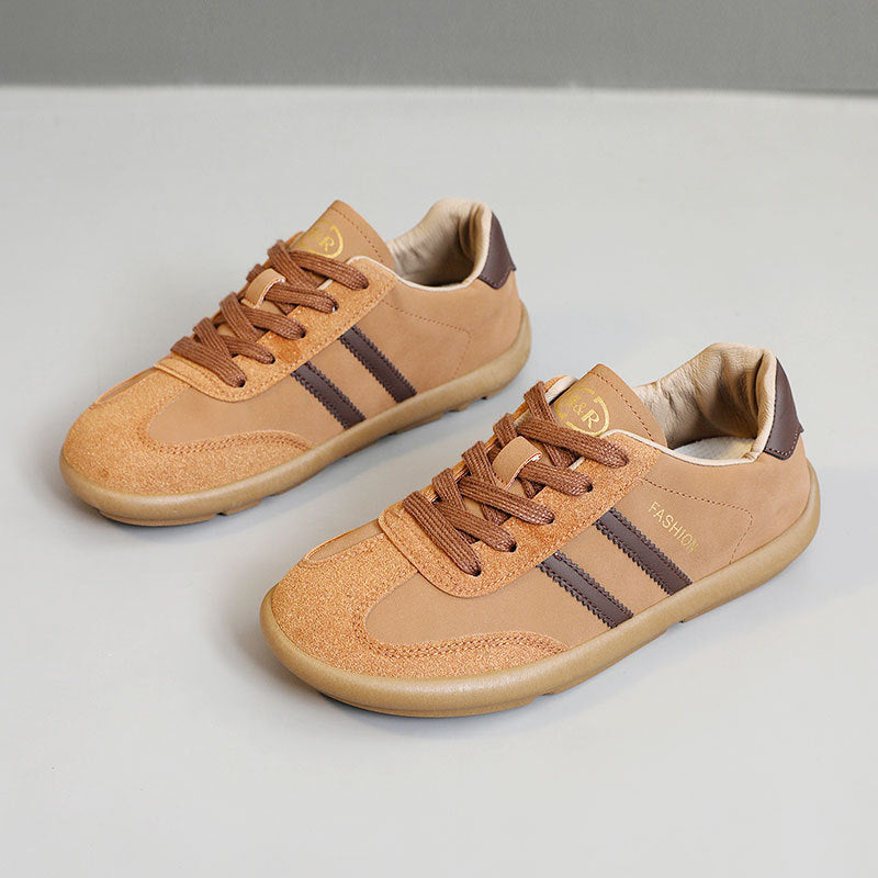 Damen Freizeitschuhe Veloursleder Weich Bequem