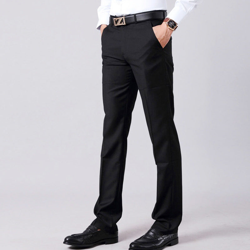 Herren Slimfit Anzughose Business Schwarz - Norvielle