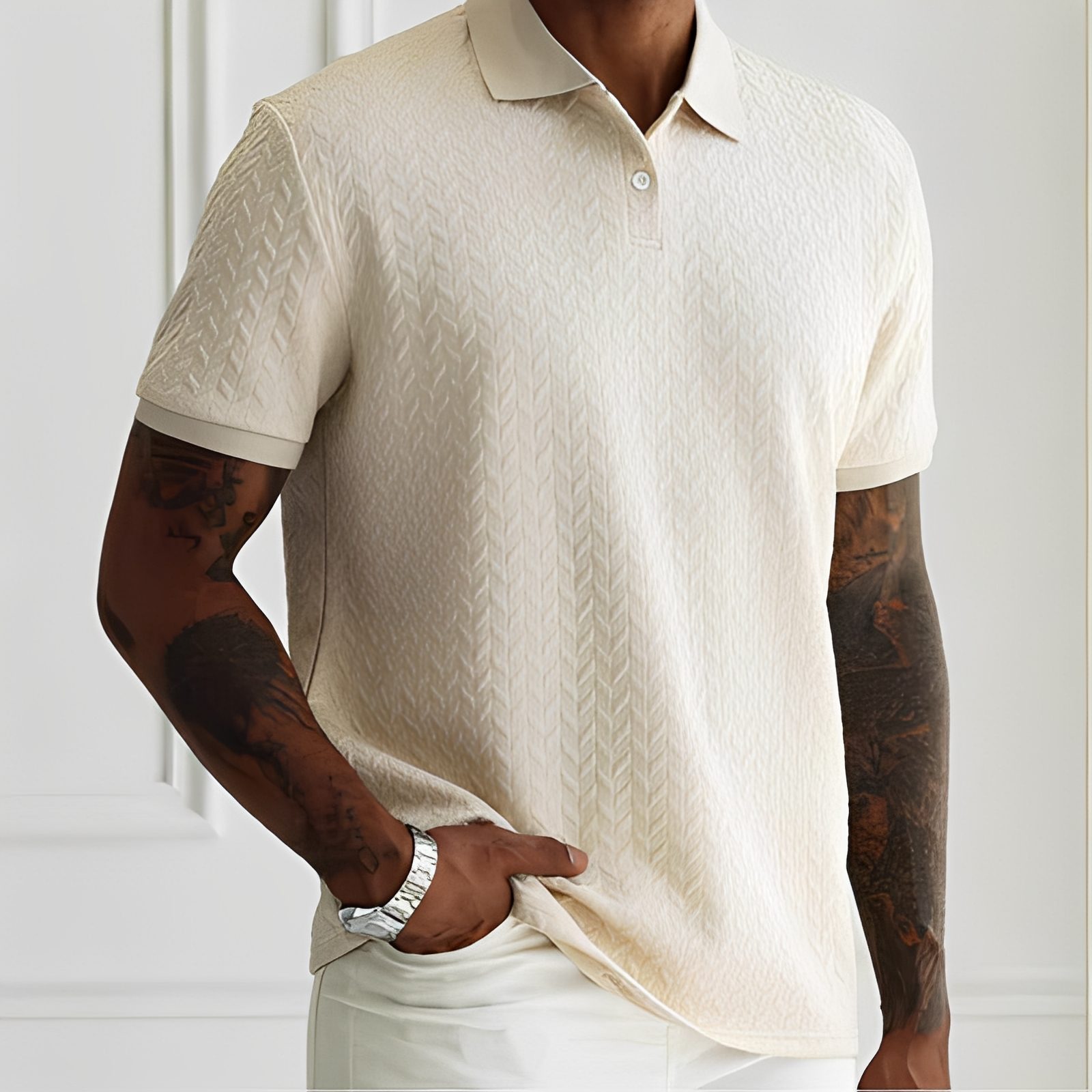 Herren Polo Shirt Slim Fit Modern - Norvielle