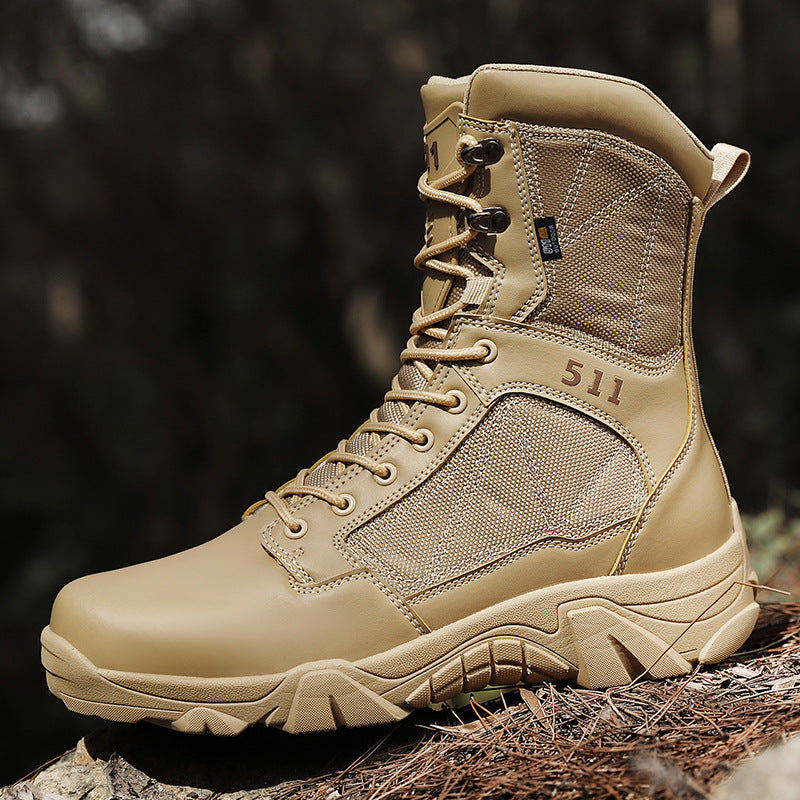 Herren Tactical Stiefel Militärstil Schwarz - Norvielle