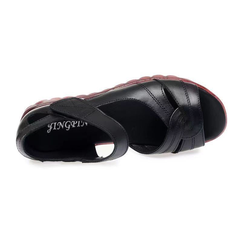 Damen Sandalen Riemchen Atmungsaktiv Weich
