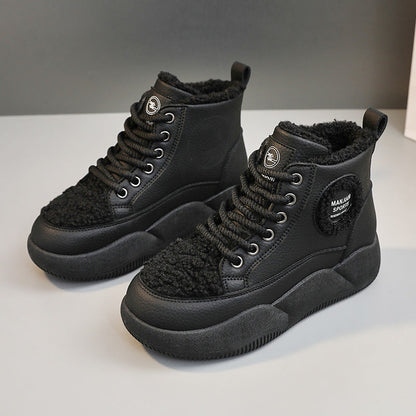 Damen Hochsneaker Robust Mit Flauschigem Innenfutter