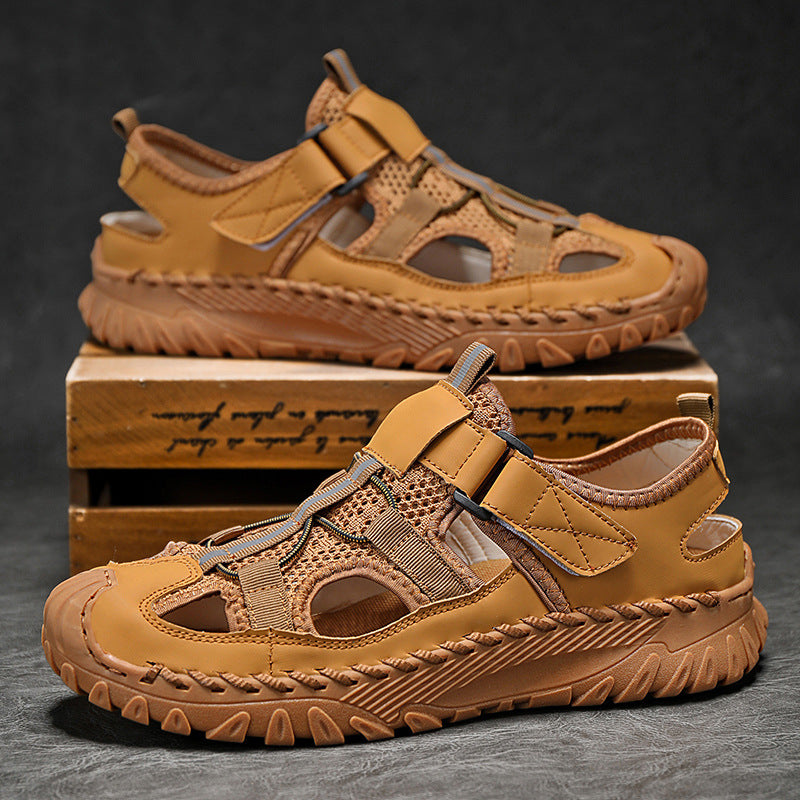 Damen Freizeitsandalen Atmungsaktives Leder Rutschfeste Sohle