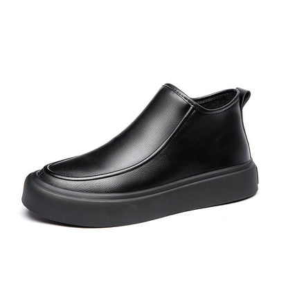Damen Stiefeletten Braun Leder Winter