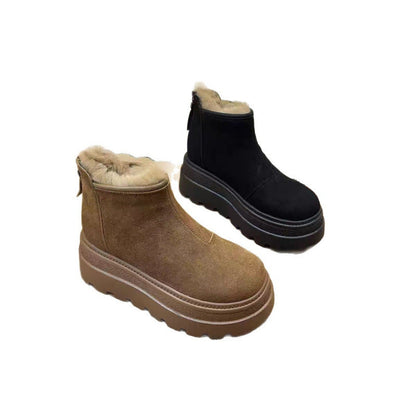Damen Plateauschuhe Hoch Chunky Bequem