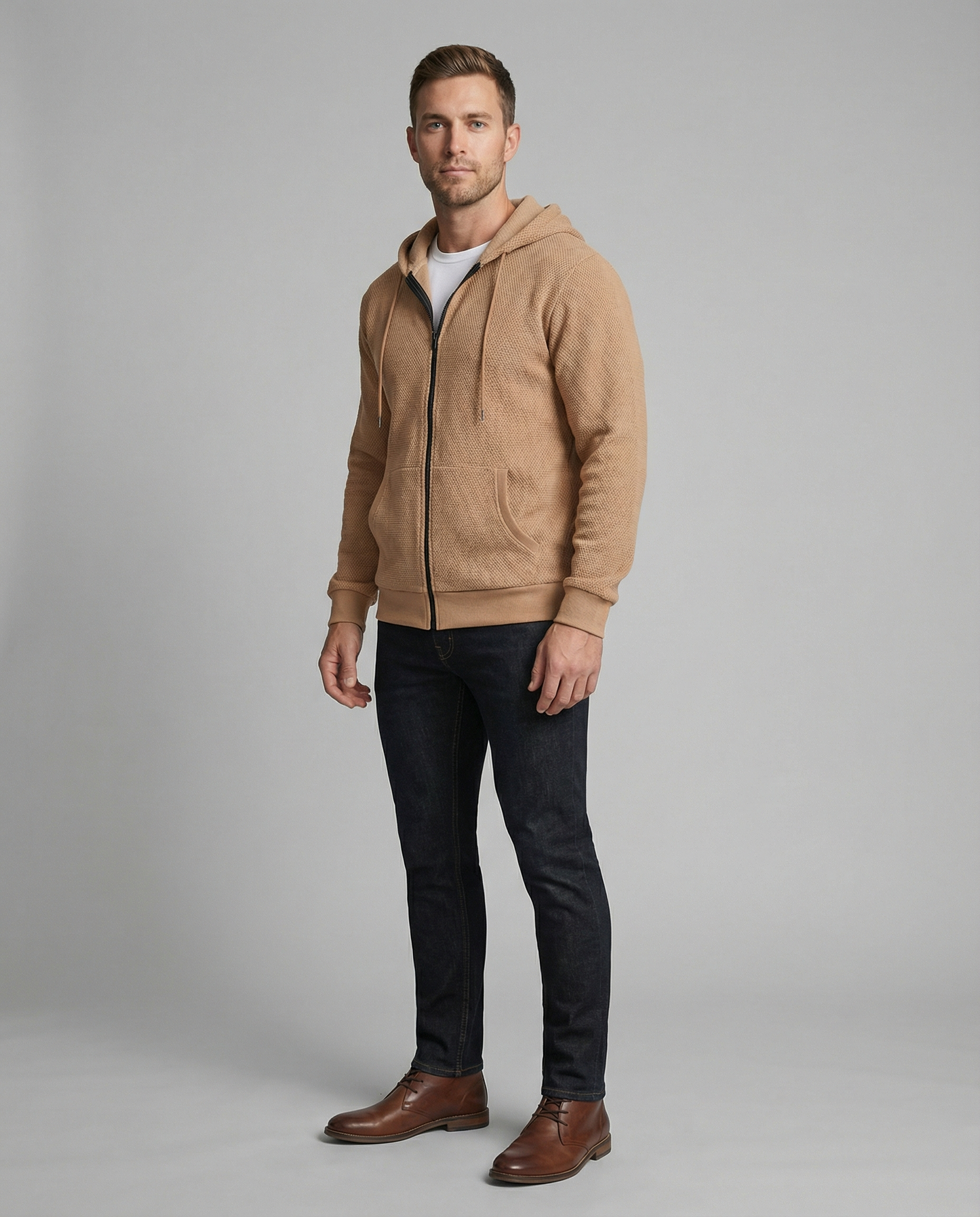 Herren Kapuzenjacke Sportlich Atmungsaktives Mesh