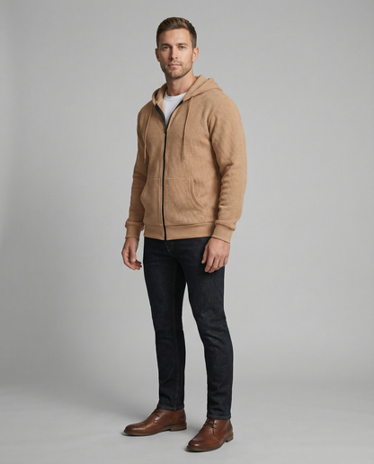 Herren Kapuzenjacke Sportlich Atmungsaktives Mesh
