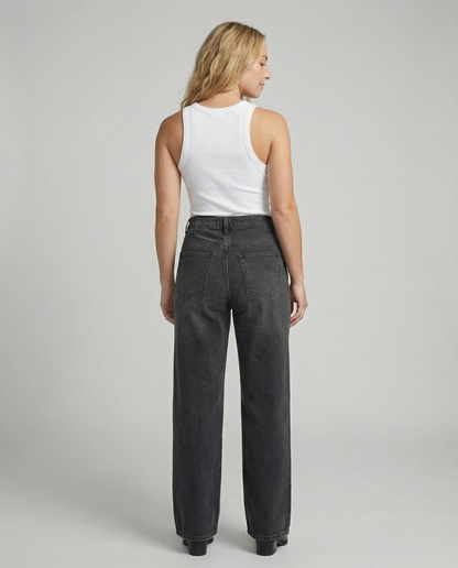 Damen Hochtaillierte Vintage Jeans Retro Stil