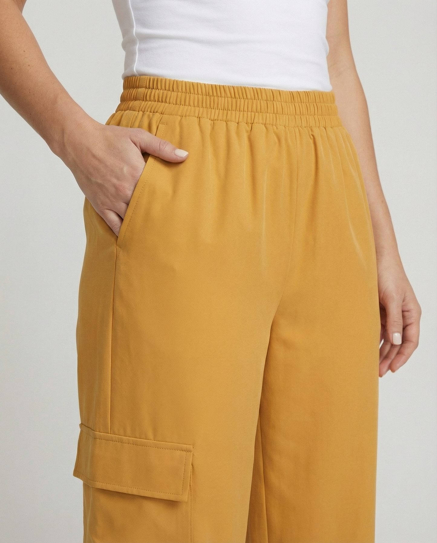 Damen Cargo-Hose Bequem Weite Passform