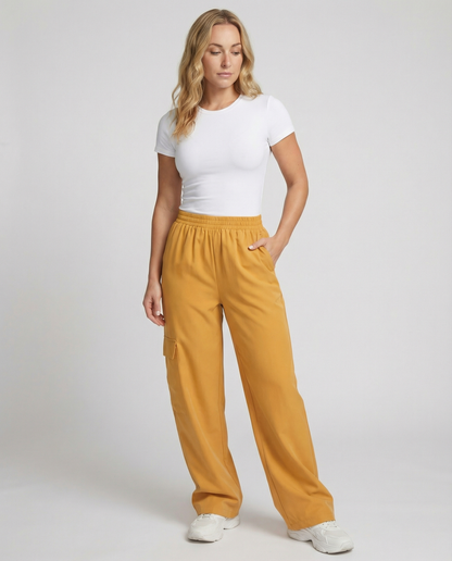 Damen Cargo-Hose Bequem Weite Passform - Norvielle