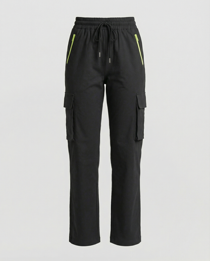 Damen Cargohose Elastisch Mit Taschen Bequem