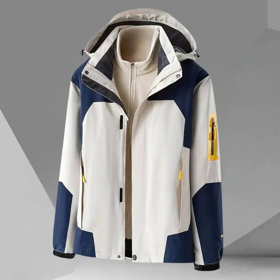 Herren Windbreaker Wasserdicht Kapuze