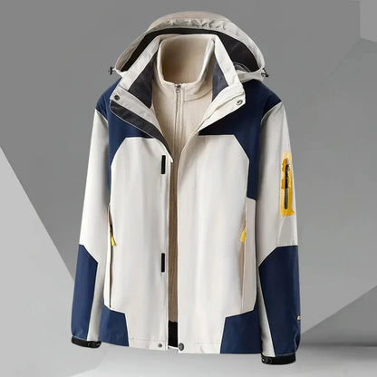 Herren Windbreaker Wasserdicht Kapuze