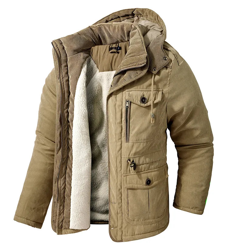 Herren Winterjacke Warm Isoliert Outdoor Stilvoll - Norvielle