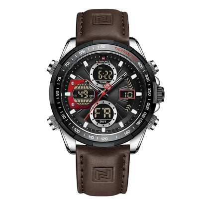 Herren Edelstahl Armbanduhr Marine Chrono