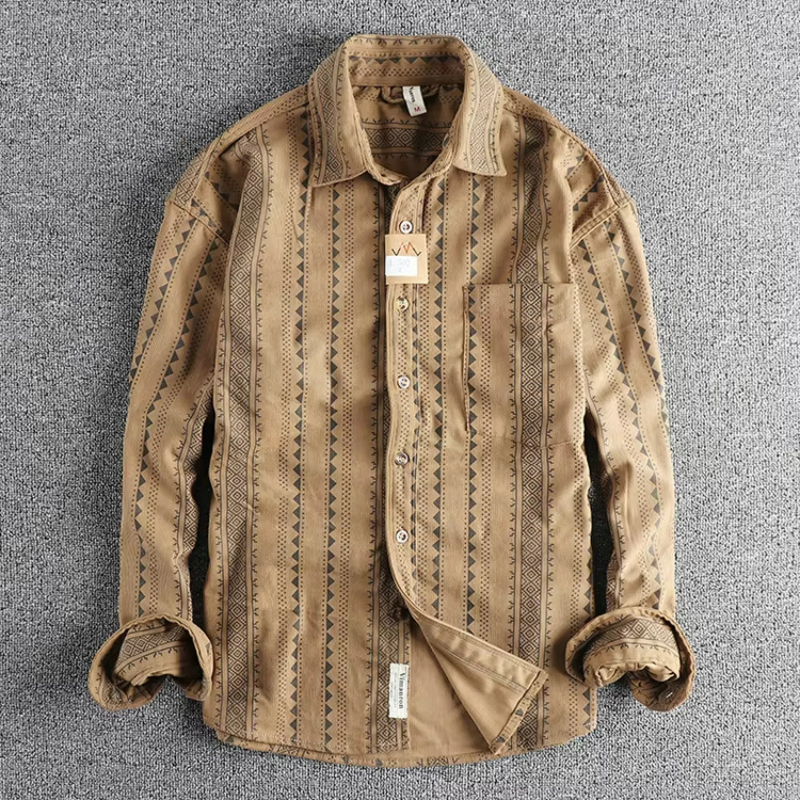 Herren Hemd aus Baumwolle Streifen Modern