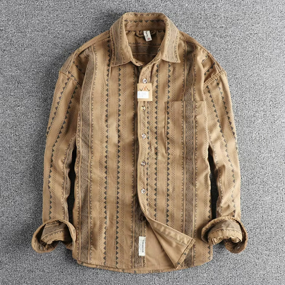 Herren Hemd aus Baumwolle Streifen Modern