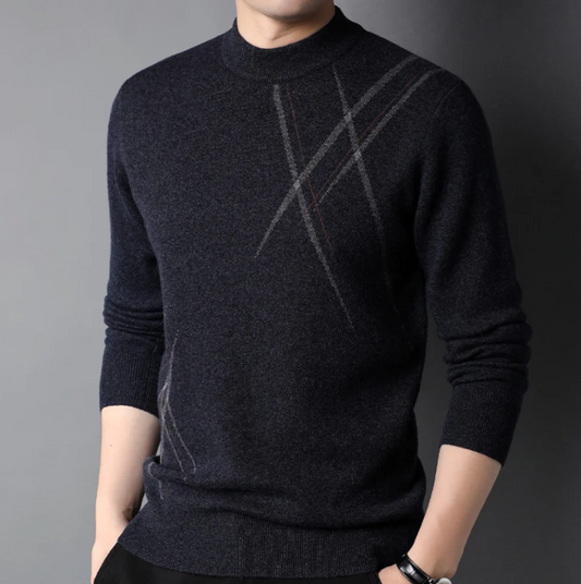 Herren Pullover Rundhals Hochwertig - Norvielle