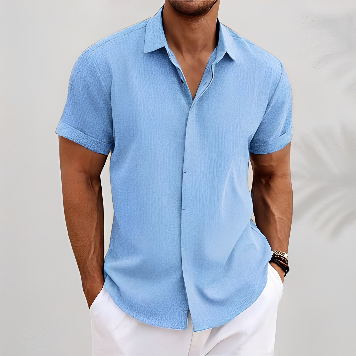 Männer Sommerhemden Leicht Elegant