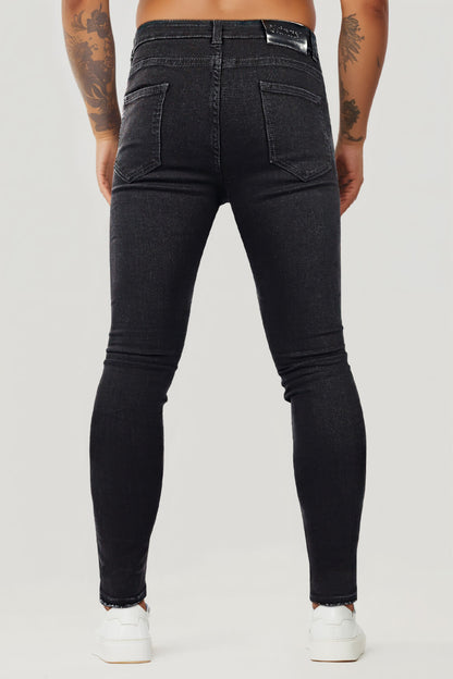 Herren Skinny Jeans Destroyed Rippen
