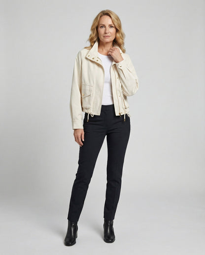 Damen Kurzjacke Trenchcoat Frühjahr Lockere Passform