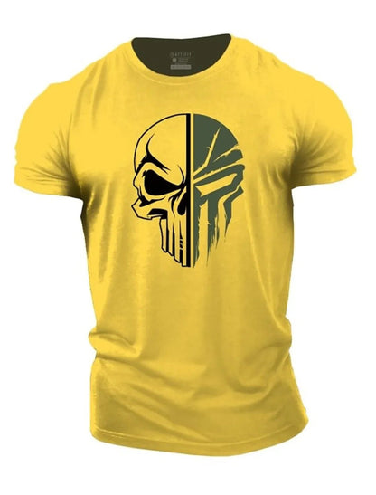 Herren T-Shirt Militärstyle Totenkopf